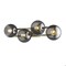 Homeroots 10.75 x 29.25 x 8.25 in. Lunette 4-Light Aged Brass Sconce 398790 - alternate 6